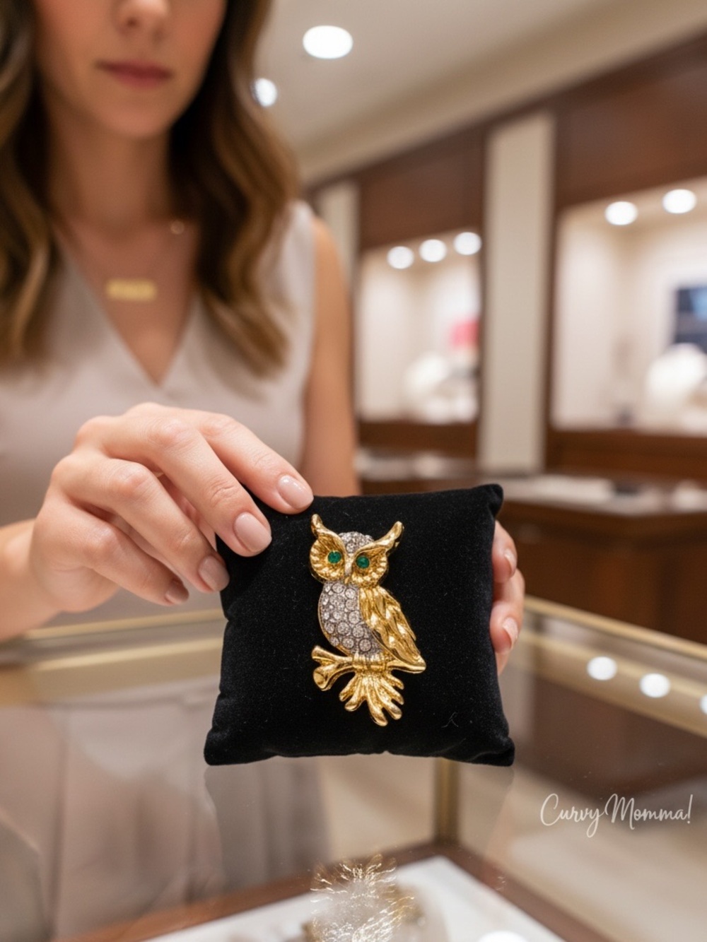 Owl Brooch 1 inch